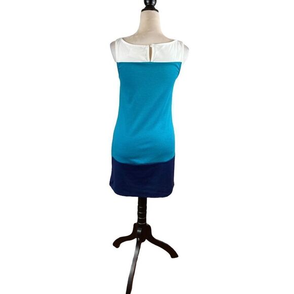 Timing Teal, Navy, And White Color-block Sleeveless Dress, Size S, NWT - Picture 3 of 6
